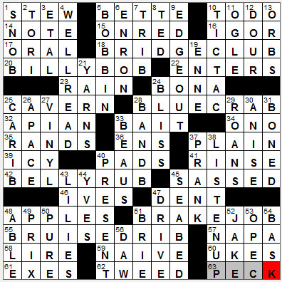 0430-12: New York Times Crossword Answers 30 Apr 12, Monday