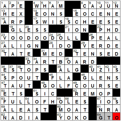 0515-12: New York Times Crossword Answers 15 May 12, Tuesday