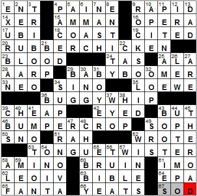 0528-12: New York Times Crossword Answers 28 May 12, Monday