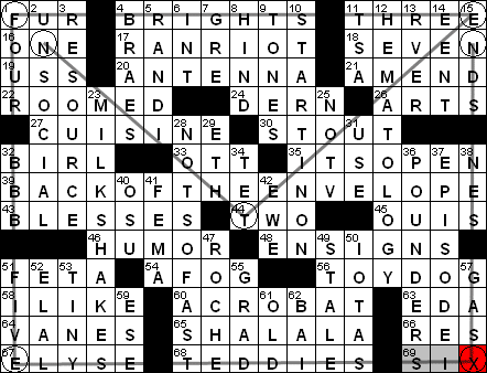 0529-12: New York Times Crossword Answers 29 May 12, Tuesday