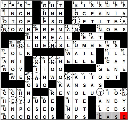 0618-12: New York Times Crossword Answers 18 Jun 12, Monday