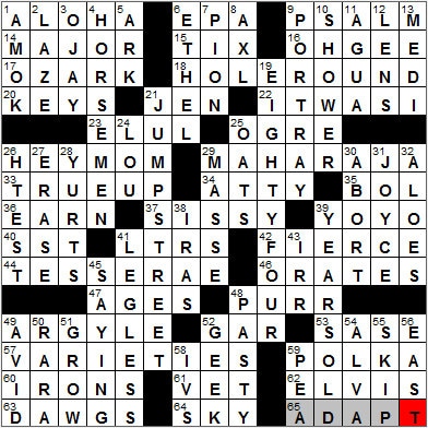 0621-12: New York Times Crossword Answers 21 Jun 12, Thursday