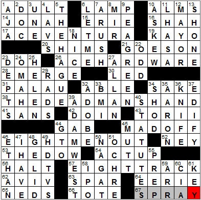 0626-12: New York Times Crossword Answers 26 Jun 12, Tuesday
