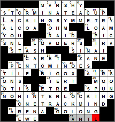 0627-12: New York Times Crossword Answers 27 Jun 12, Wednesday