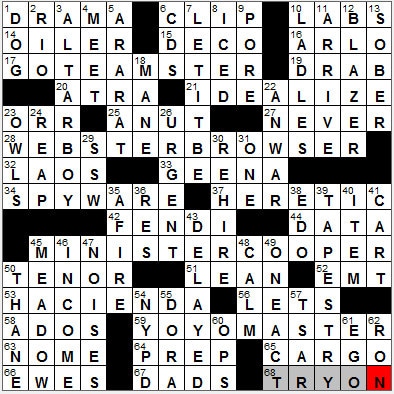 0703-12: New York Times Crossword Answers 3 Jul 12, Tuesday