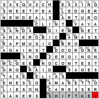0705-12: New York Times Crossword Answers 5 Jul 12, Thursday