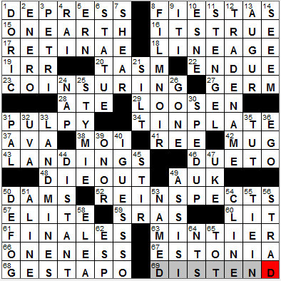 0719-12: New York Times Crossword Answers 19 Jul 12, Thursday