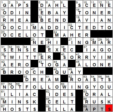 0807-12: New York Times Crossword Answers 7 Aug 12, Tuesday