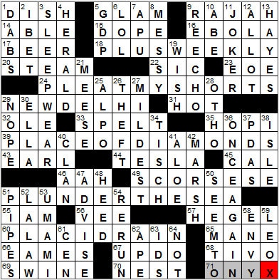 0821-12: New York Times Crossword Answers 21 Aug 12, Tuesday