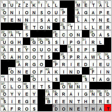 0825-12: New York Times Crossword Answers 25 Aug 12, Saturday