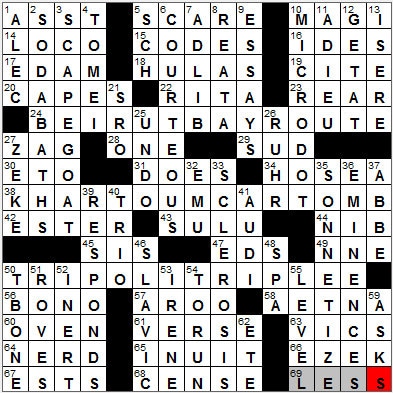 0911-12: New York Times Crossword Answers 11 Sep 12, Tuesday