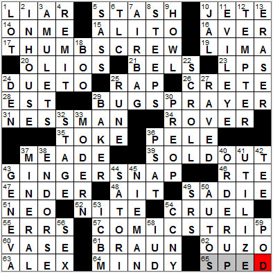 0912-12: New York Times Crossword Answers 12 Sep 12, Wednesday