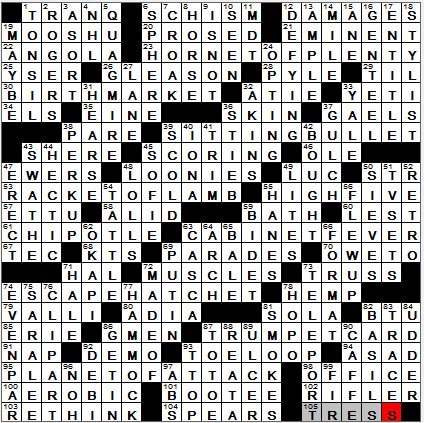 1007-12 New York Times Crossword Answers 7 Oct 12, Sunday