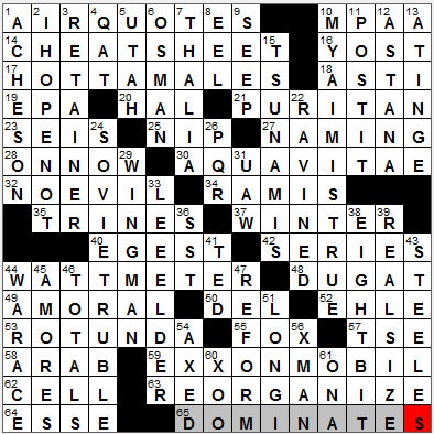 1103-12 New York Times Crossword Answers 3 Nov 12, Saturday