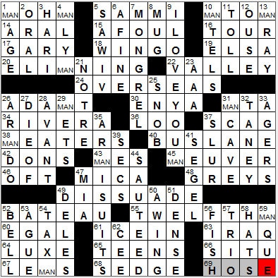 1108-12 New York Times Crossword Answers 8 Nov 12, Thursday