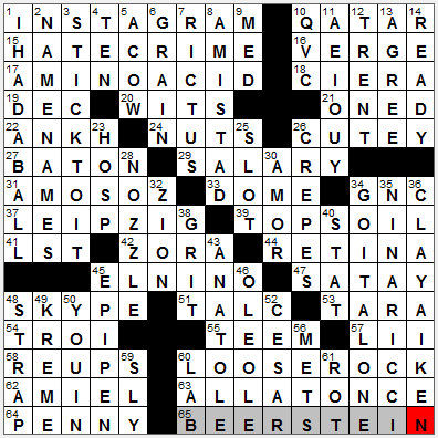 1110-12 New York Times Crossword Answers 10 Nov 12, Saturday