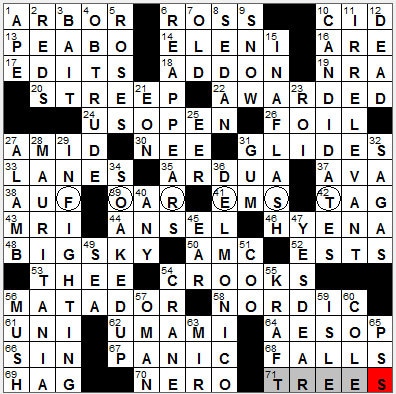1115-12 New York Times Crossword Answers 15 Nov 12, Thursday