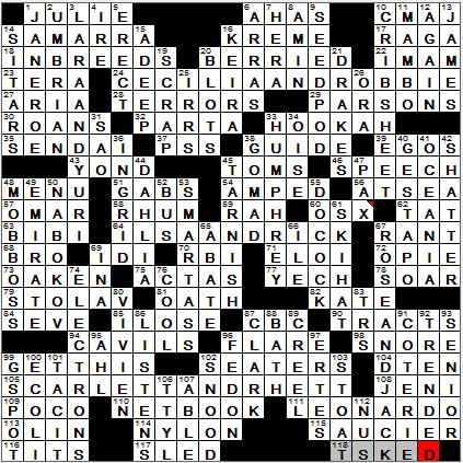 1118-12 New York Times Crossword Answers 18 Nov 12, Sunday