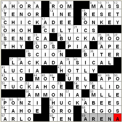 1119-12 New York Times Crossword Answers 19 Nov 12, Monday