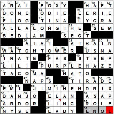 1127-12 New York Times Crossword Answers 27 Nov 12, Tuesday