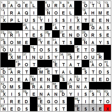 1128-12 New York Times Crossword Answers 28 Nov 12, Wednesday