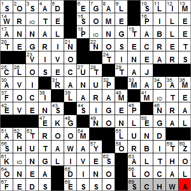 1213-12 New York Times Crossword Answers 13 Dec 12, Thursday