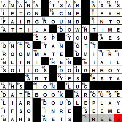 1218-12 New York Times Crossword Answers 18 Dec 12, Tuesday