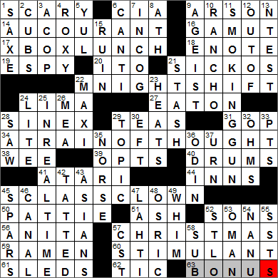 1220-12 New York Times Crossword Answers 20 Dec 12, Thursday