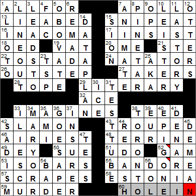 0103-13 New York Times Crossword Answers 3 Jan 13, Thursday
