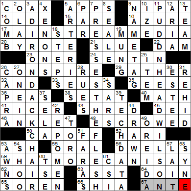 0104-13 New York Times Crossword Answers 4 Jan 13, Friday