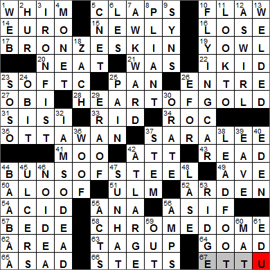 0107-13 New York Times Crossword Answers 7 Jan 13, Monday