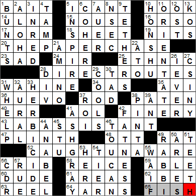 0115-13 New York Times Crossword Answers 15 Jan 13, Tuesday