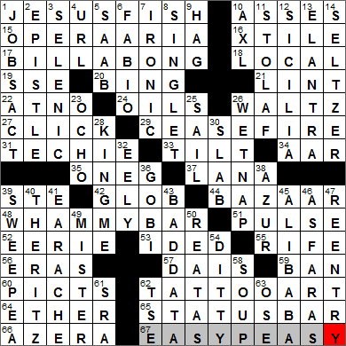 0119-13 New York Times Crossword Answers 19 Jan 13, Saturday