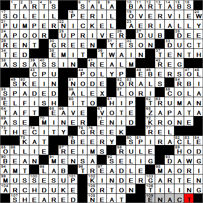 0203-13 New York Times Crossword Answers 3 Feb 13, Sunday
