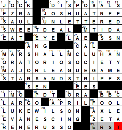 0222-13 New York Times Crossword Answers 22 Feb 13, Friday