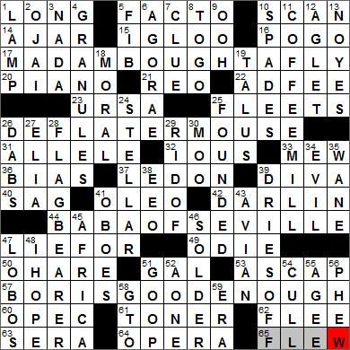0313-13 New York Times Crossword Answers 13 Mar 13, Wednesday