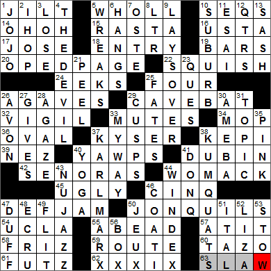 0320-13 New York Times Crossword Answers 20 Mar 13, Wednesday