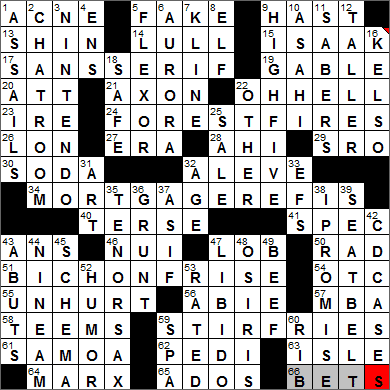 0321-13 New York Times Crossword Answers 21 Mar 13, Thursday