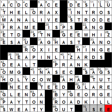 0326-13 New York Times Crossword Answers 26 Mar 13, Tuesday