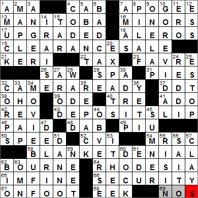 0417-13 New York Times Crossword Answers 17 Apr 13, Wednesday