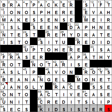 0419-13 New York Times Crossword Answers 19 Apr 13, Friday