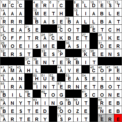 0422-13 New York Times Crossword Answers 22 Apr 13, Monday