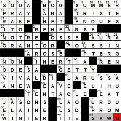 0423-13 New York Times Crossword Answers 23 Apr 13, Tuesday