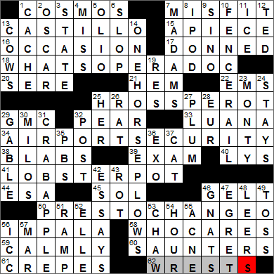 0425-13 New York Times Crossword Answers 25 Apr 13, Thursday