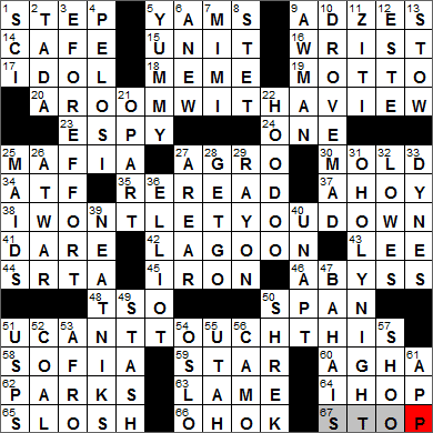 0506-13 New York Times Crossword Answers 6 May 13, Monday