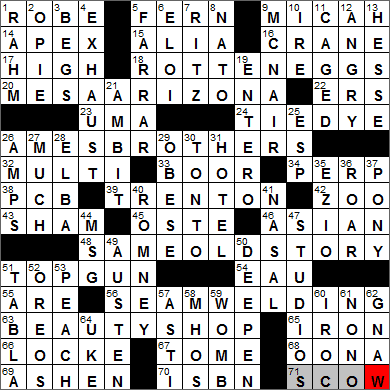 0513-13 New York Times Crossword Answers 13 May 13, Monday