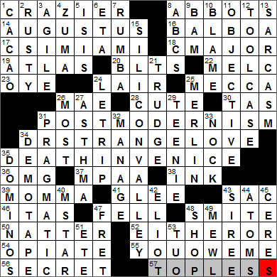 0517-13 New York Times Crossword Answers 17 May 13, Friday