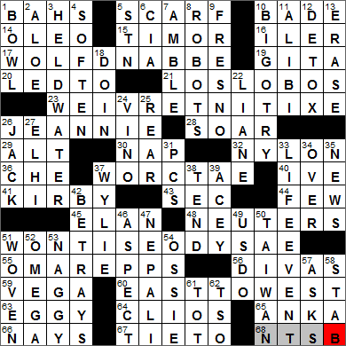 0530-13 New York Times Crossword Answers 30 May 13, Thursday