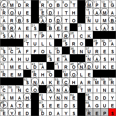 0604-13 New York Times Crossword Answers 4 Jun 13, Tuesday
