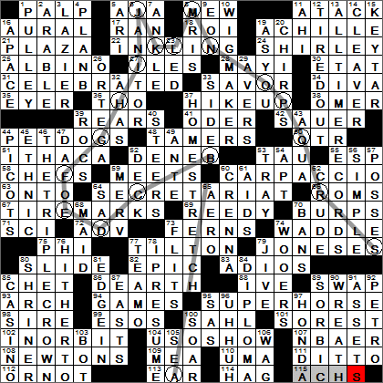 0609-13 New York Times Crossword Answers 9 Jun 13, Sunday
